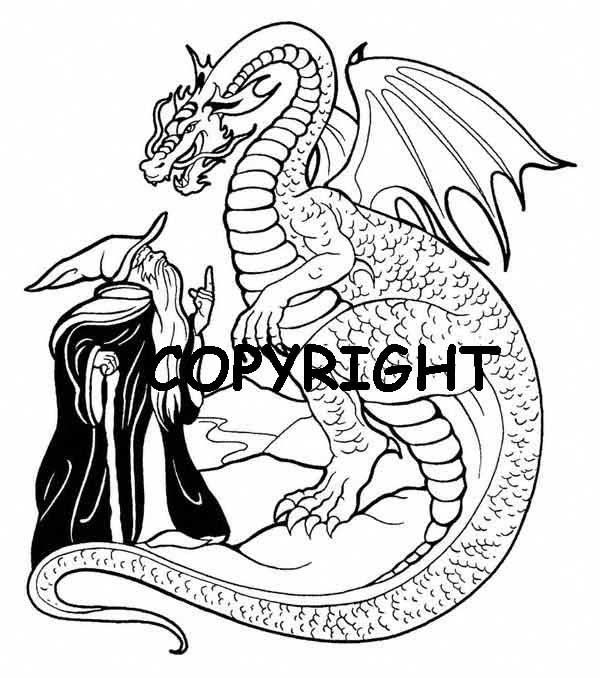 Wizard Speaking with Dragon